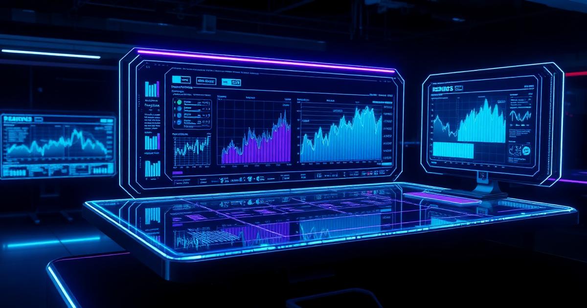 Forschungsterminal zur Analyse der Handelsplattform Glacier Markets